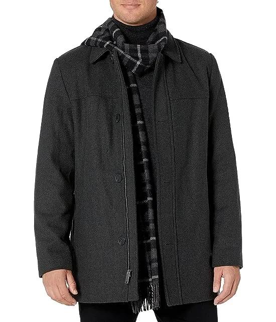Men's Weston Wool Blend Scarf Coat