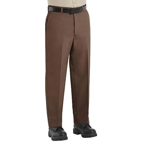 Men's Wrinkle-Free Regular Fit Twill Blend Work Pants
