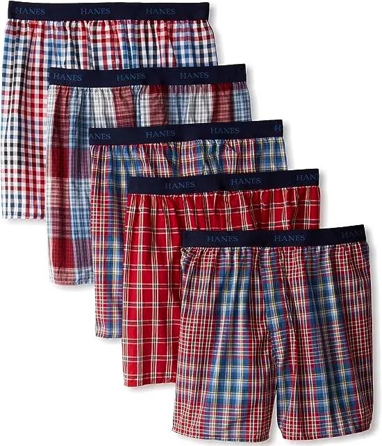 Men's Yarn Dye Exposed Waistband Boxer-Multiple Packs and Colors