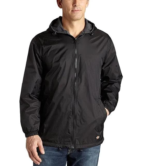 Mens Big and Tall Fleece Lined Hooded Jacket