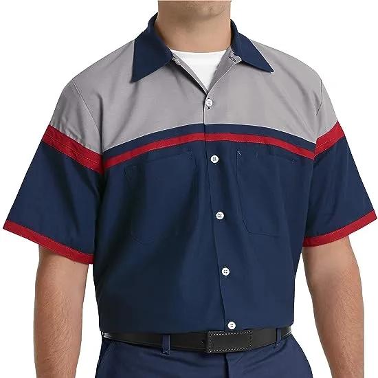 Mens Industrial Work Shirt, Regular Fit, Short Sleeve