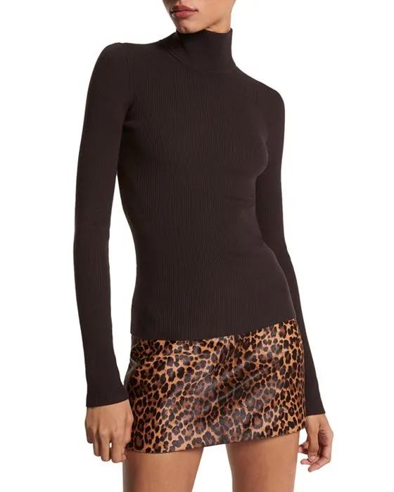 Meriono Wool Ribbed Turtleneck Sweater