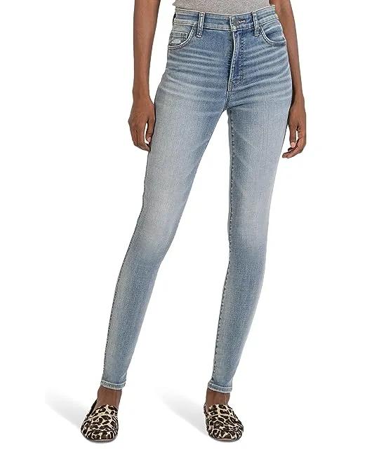 Mia High-Rise Fab AB Toothpick Skinny Five-Pocket in Attributes
