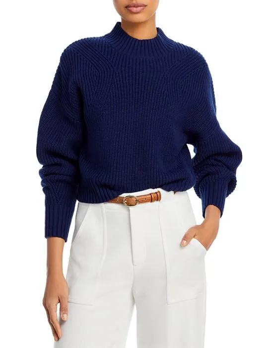 Mia Mock Neck Cropped Sweater - 100% Exclusive 