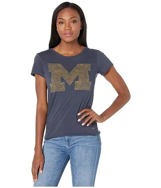Michigan Wolverines Fader Letter Tee