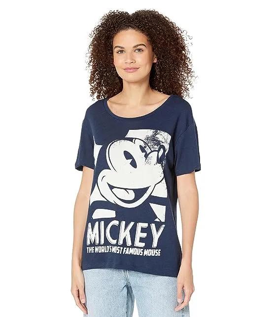 Mickey Mouse World's Famous Cloud Jersey Everybody Tee