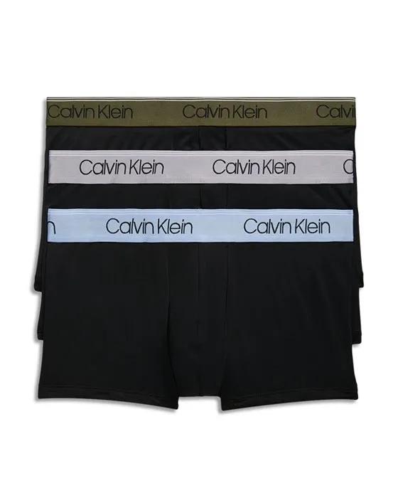 Microfiber Stretch Wicking Low Rise Trunks, Pack of 3