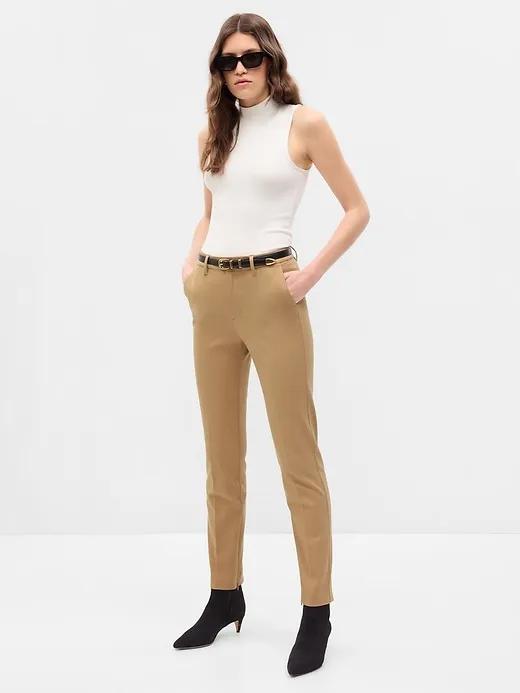 Mid Rise BiStretch Slim Pants