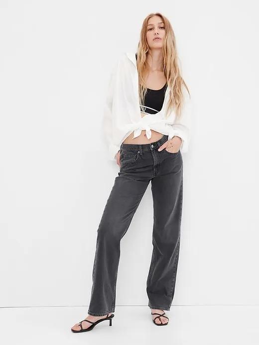 Mid Rise Organic Cotton '90s Loose Jeans with Washwell