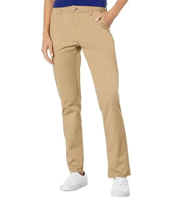 Mid-Rise Stretch Twill Chino Pants