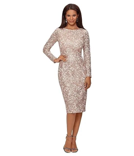 Midi Long Sleeve Lace with Sequins