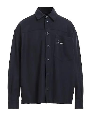 Midnight blue Baize Solid color shirt