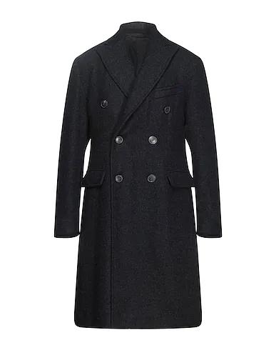 Midnight blue Boiled wool Coat