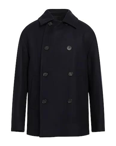Midnight blue Boiled wool Coat