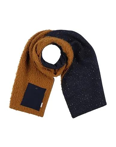 Midnight blue Boiled wool Scarves and foulards