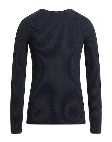 Midnight blue Boiled wool Sweater