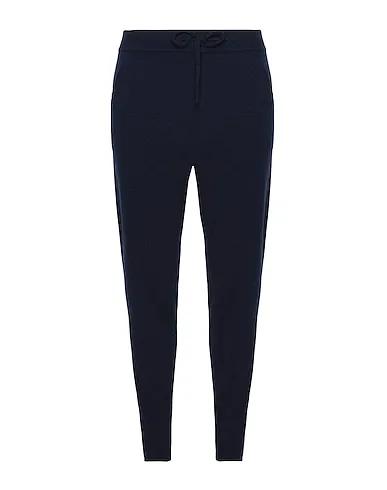 Midnight blue Casual pants PULL-ON CASHMERE CUFFED PANTS
