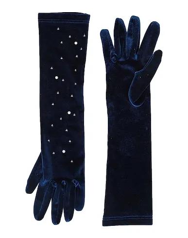 Midnight blue Chenille Gloves