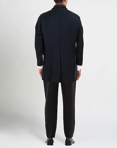 Midnight blue Cool wool Full-length jacket