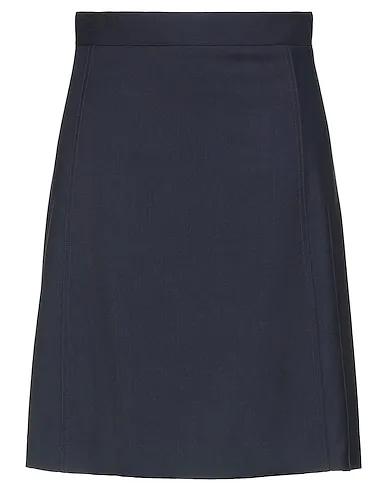 Midnight blue Cool wool Mini skirt