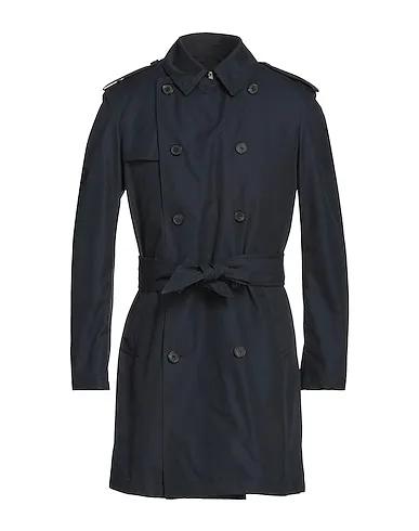 Midnight blue Cotton twill Double breasted pea coat