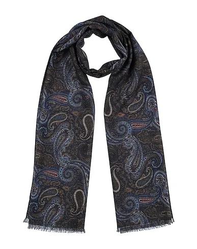 Midnight blue Cotton twill Scarves and foulards