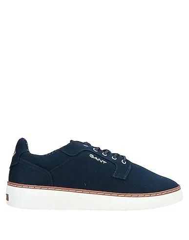 Midnight blue Cotton twill Sneakers