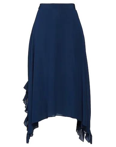 Midnight blue Crêpe Midi skirt