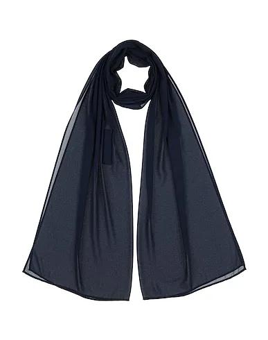 Midnight blue Crêpe Scarves and foulards