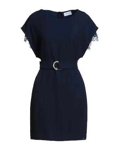 Midnight blue Crêpe Short dress