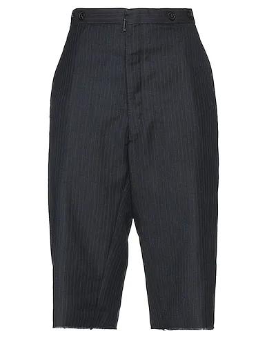 Midnight blue Flannel Cropped pants & culottes