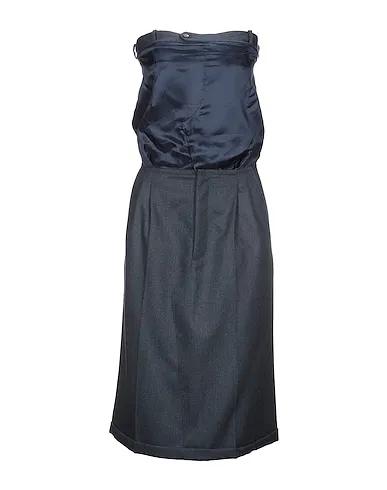 Midnight blue Flannel Elegant dress