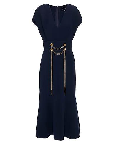 Midnight blue Flannel Midi dress