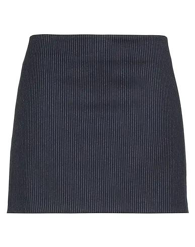 Midnight blue Flannel Mini skirt