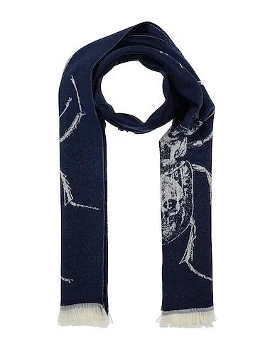 Midnight blue Flannel Scarves and foulards