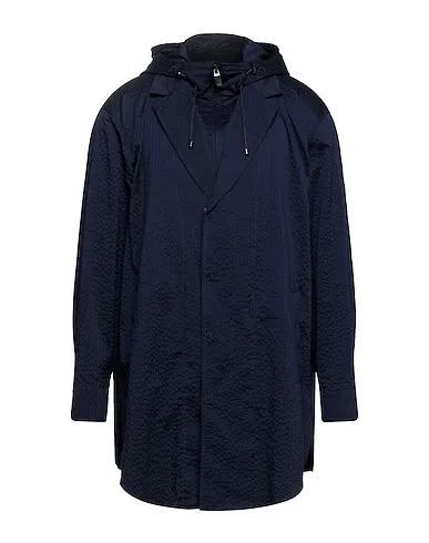 Midnight blue Jacquard Full-length jacket
