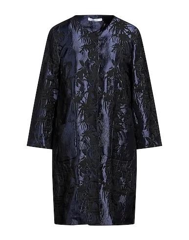 Midnight blue Jacquard Full-length jacket