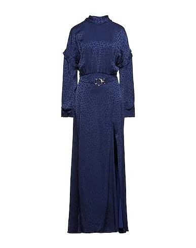 Midnight blue Jacquard Long dress