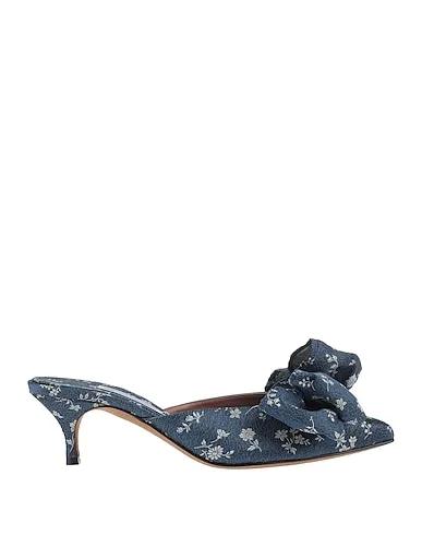 Midnight blue Jacquard Mules and clogs