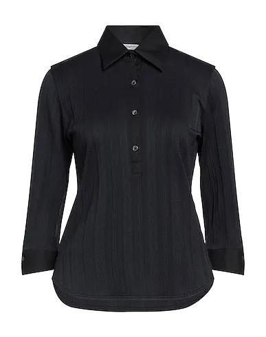 Midnight blue Jacquard Patterned shirts & blouses