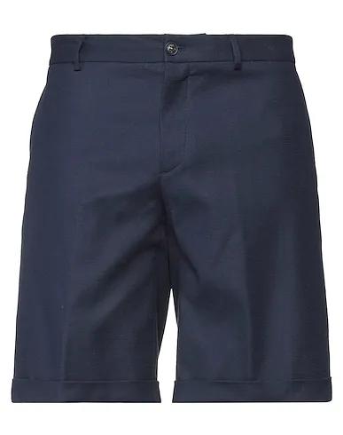 Midnight blue Jacquard Shorts & Bermuda