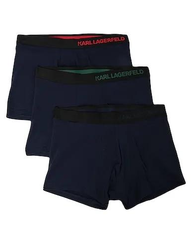 Midnight blue Jersey Boxer HIP LOGO TRUNK (PACK OF 3)
