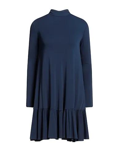 Midnight blue Jersey Pleated dress