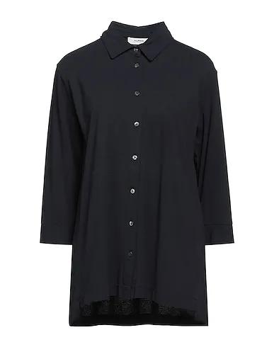 Midnight blue Jersey Solid color shirts & blouses