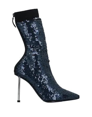 Midnight blue Knitted Ankle boot