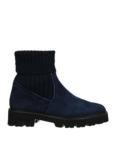 Midnight blue Knitted Ankle boot