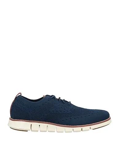 Midnight blue Knitted Laced shoes