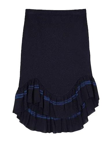 Midnight blue Knitted Midi skirt