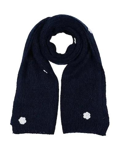Midnight blue Knitted Scarves and foulards