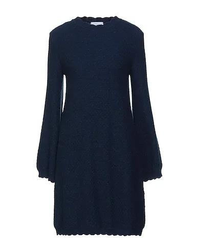 Midnight blue Knitted Short dress